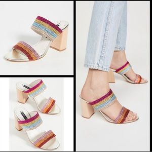 Alice + Olivia Loni Rainbow Block Heel